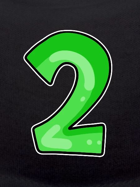 Two - 2 - Number Number