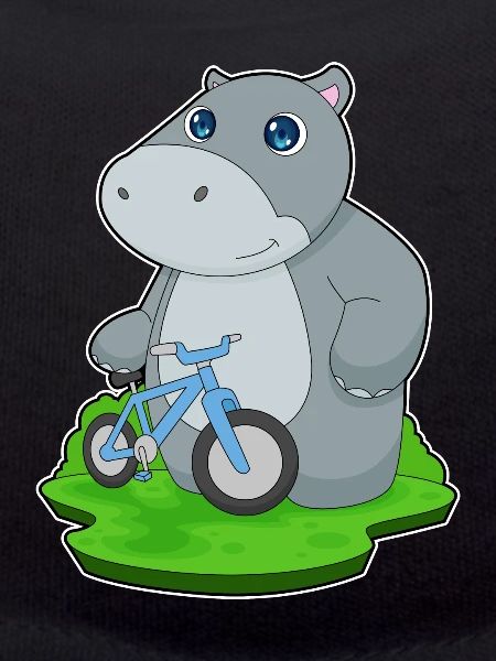 Nilpferd Fahrrad