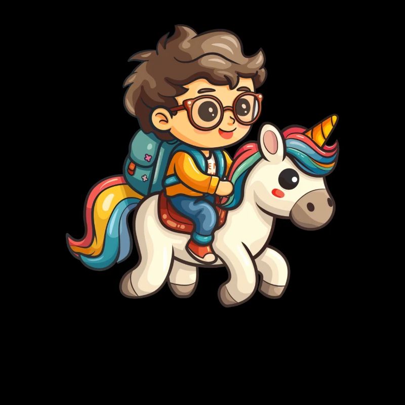 Einhorn Schule Kind Kawaii Japanisch