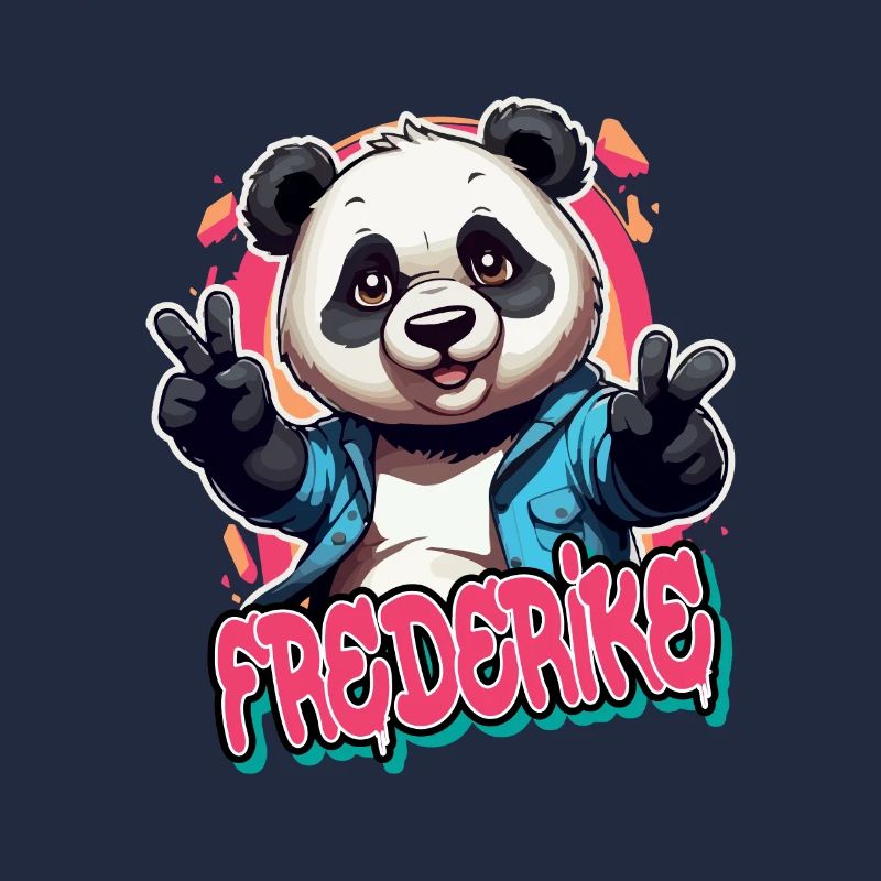 FREDERIKE - Schöner Mädchen Name mit coolem Panda