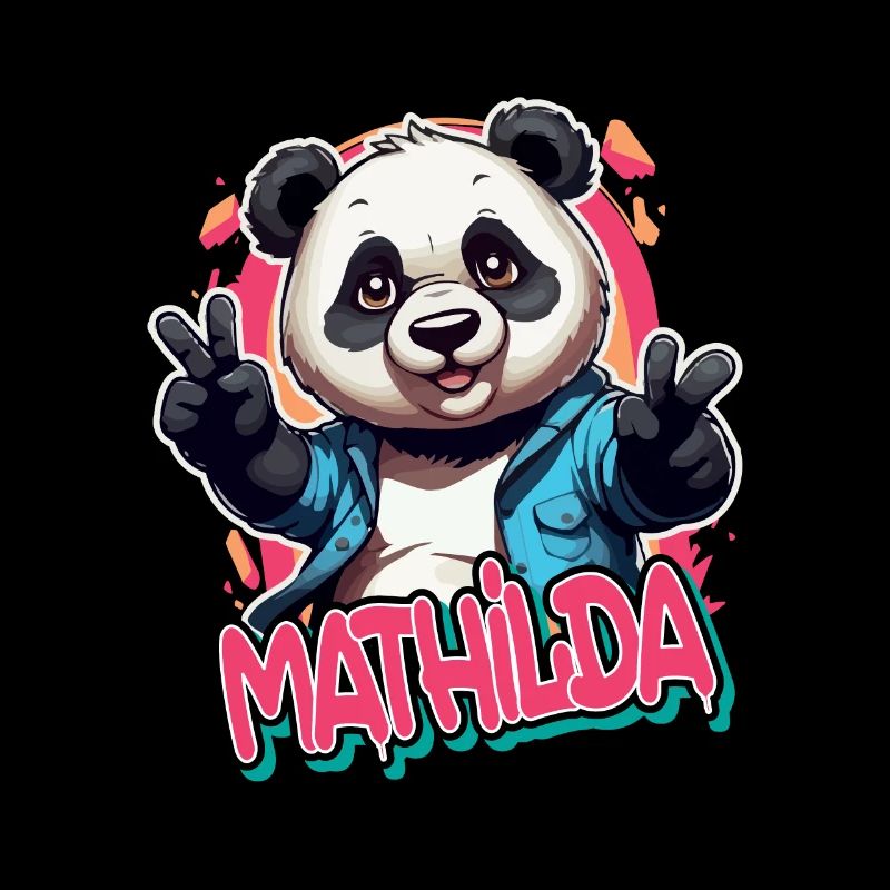 MATHILDA - Beau nom de fille avec Panda cool