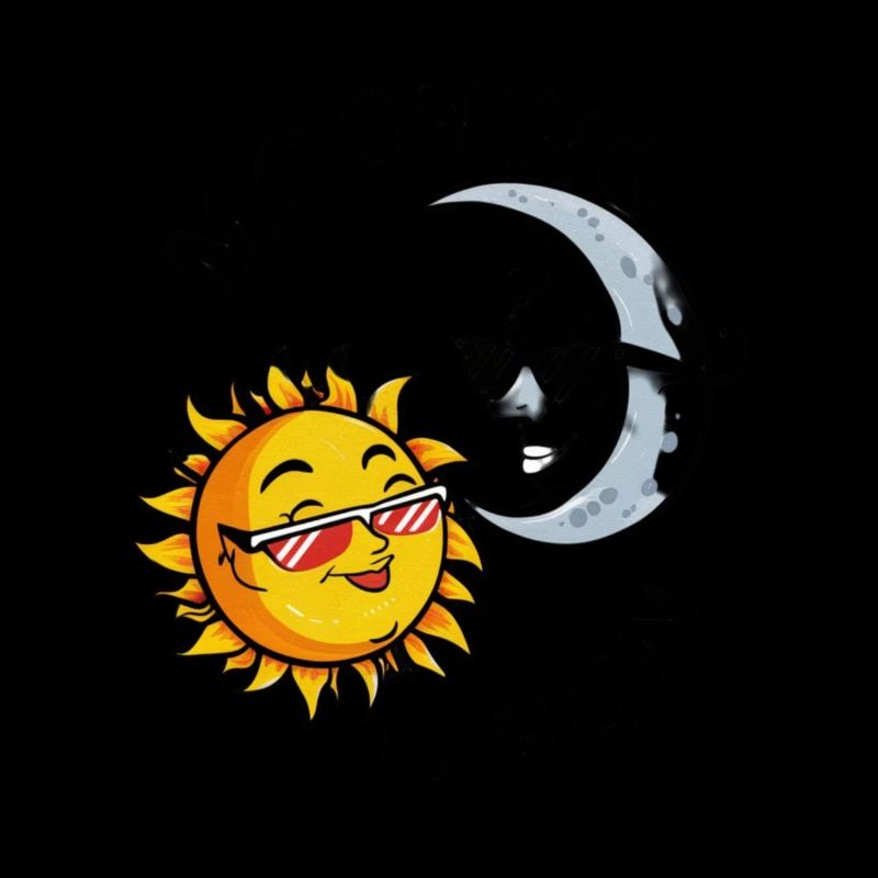 Solar Eclipse Funny Mooning The Sun Is Fun