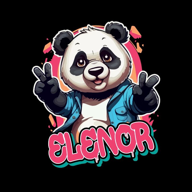 ELENOR - Schöner Mädchen Name mit coolem Panda