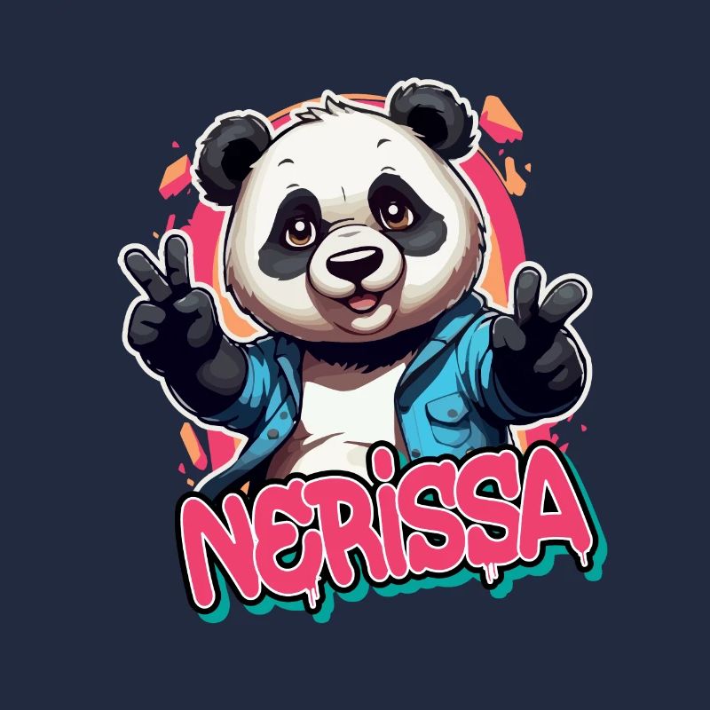 NERISSA - Schöner Mädchen Name mit coolem Panda