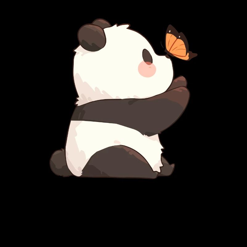 Panda Bear Butterfly Japanese Giant Panda