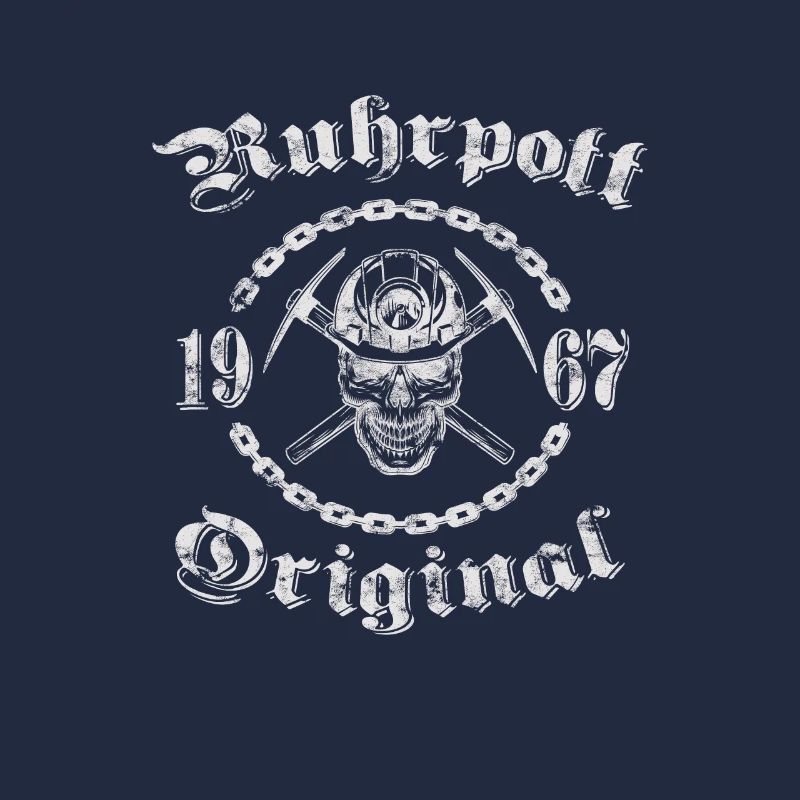 1967 Geburtstag Ruhrpott Original Schädel
