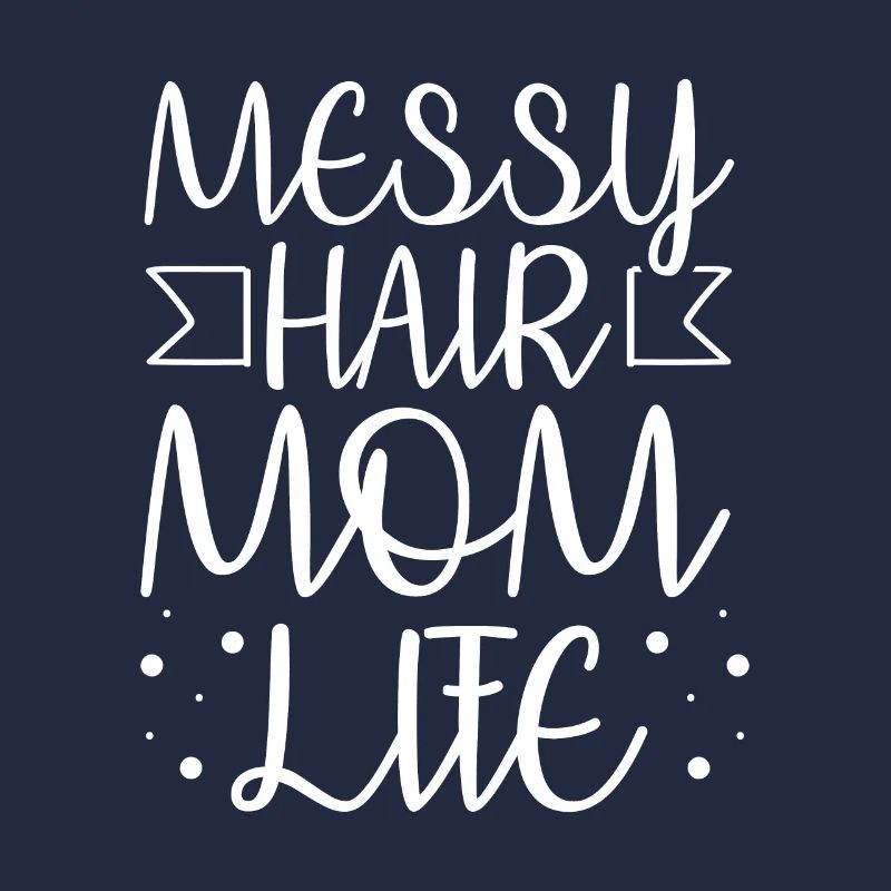 Mama Mutter Unordentliches Brötchen Mutterleben