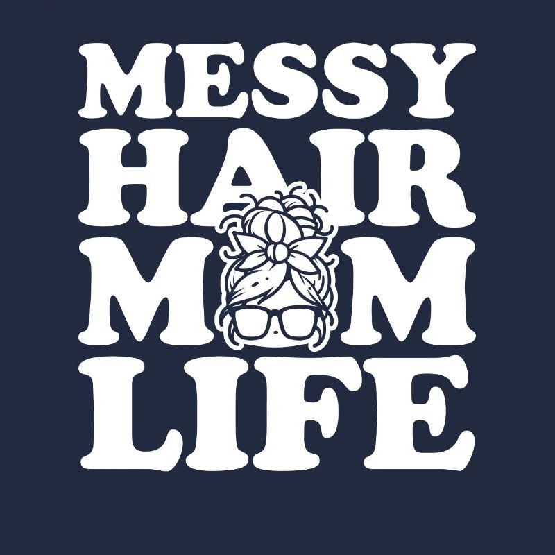 Mama Mutter Unordentliches Brötchen Mutterleben