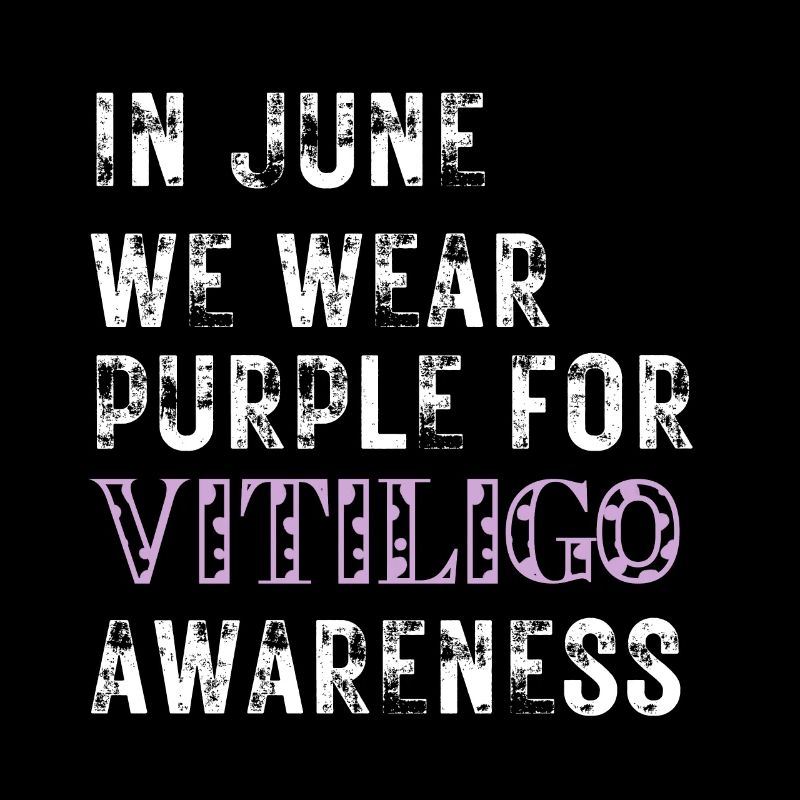 Vitiligo-Bewusstsein Im Juni tragen wir Lila