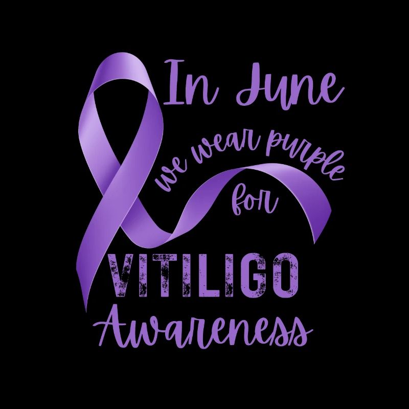 Vitiligo-Bewusstsein Im Juni tragen wir Lila