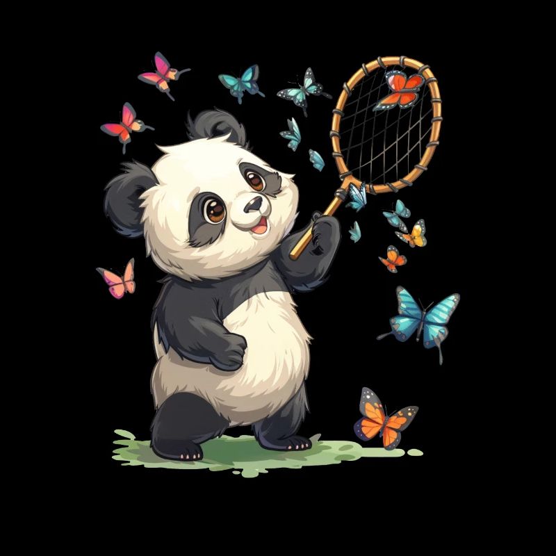 Pandabär Schmetterlinge Japanischer Riesenpanda