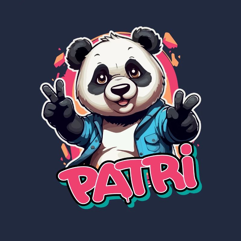 PATRI - Schöner Mädchen Name mit coolem Panda