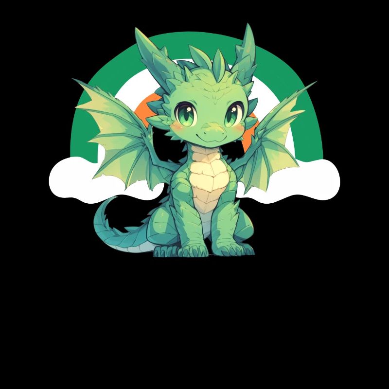Drache St. Patricks Day Drache Kinder