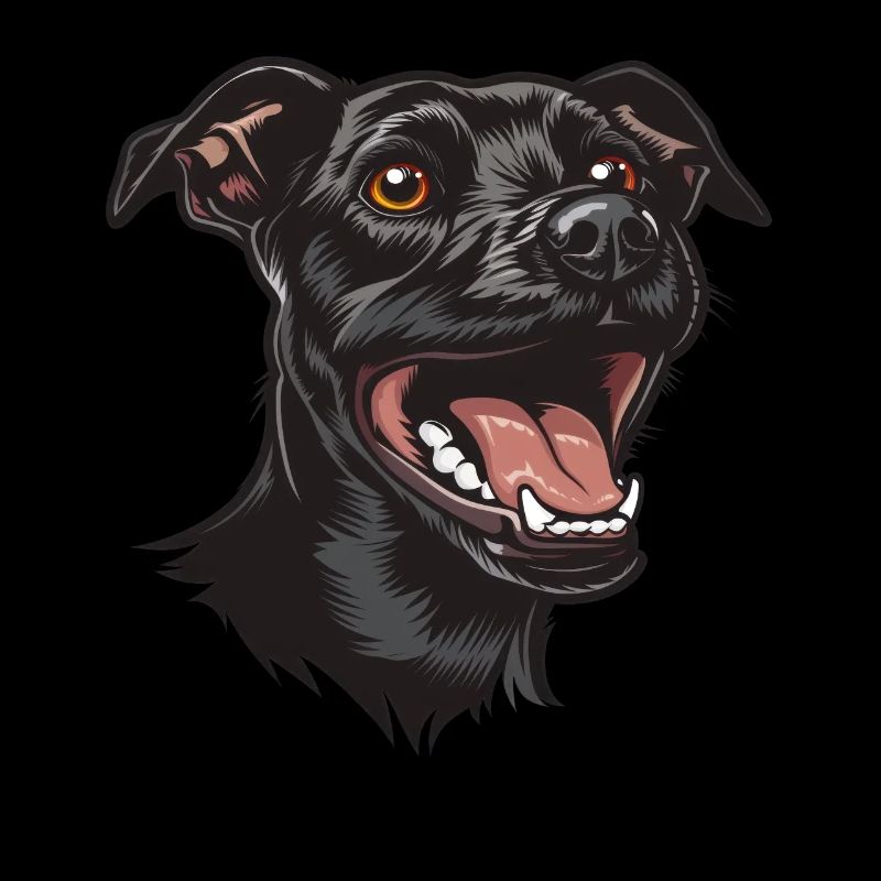 Terrier de Patterdale | Illustration de dessin animé