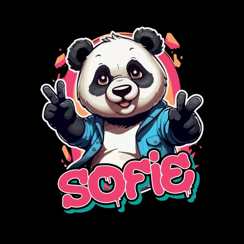 SOFIE - Beautiful girl name with cool panda