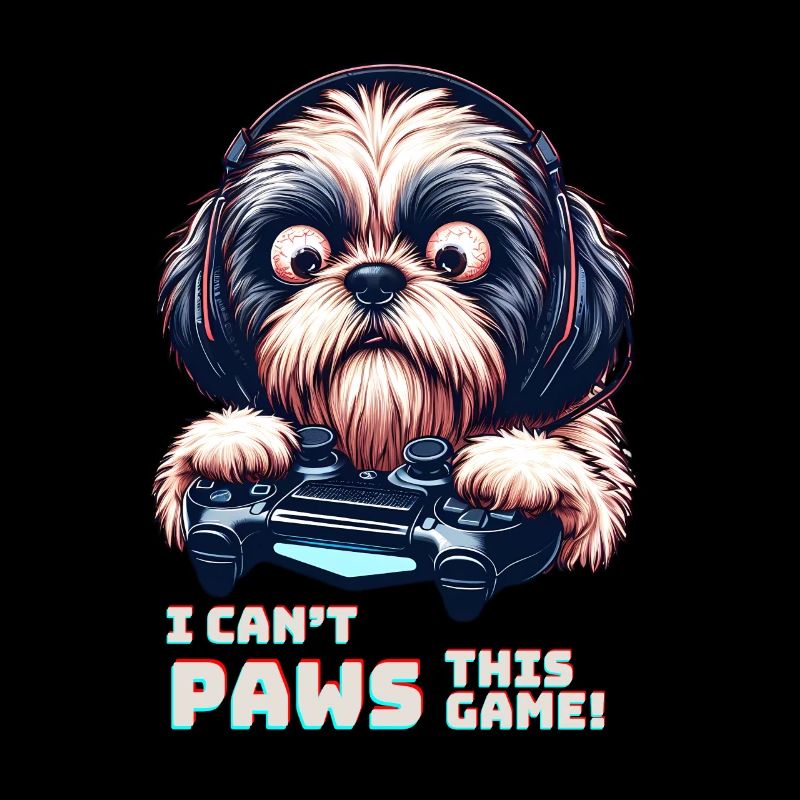 Cool Design for Shih Tzu and Computer Games