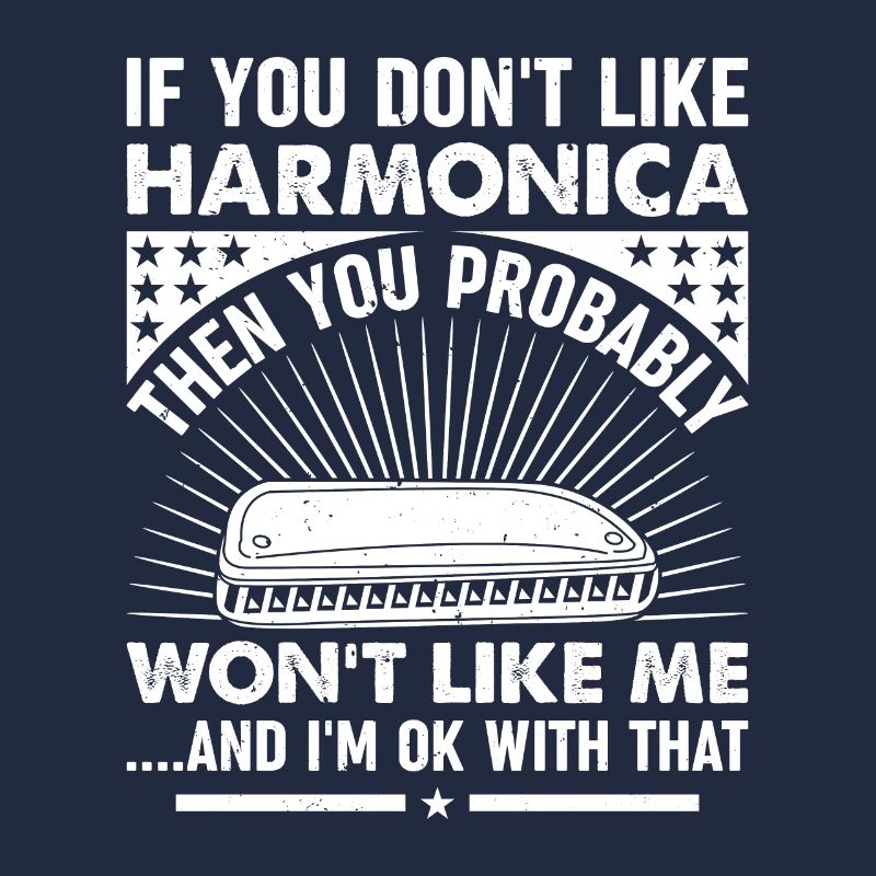 Harmonica Player Harmonica Lover Harmonica Musicia