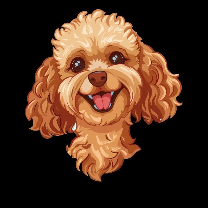 Caniche jouet | Caniche jouet | Illustration de dessin animé