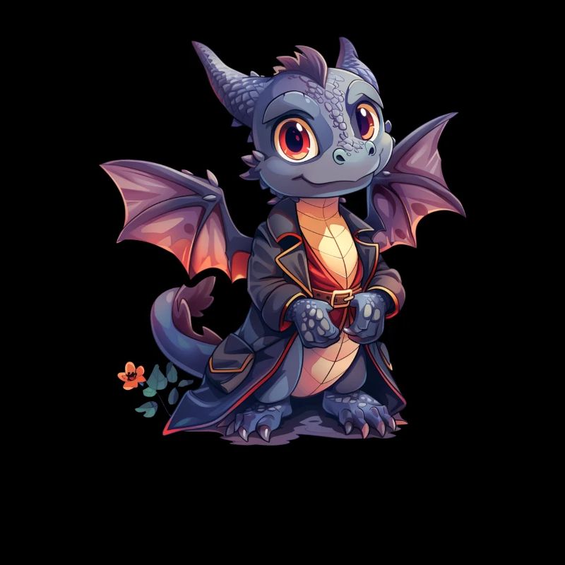 Drache Vampir Halloween Niedlich Anime Kinder