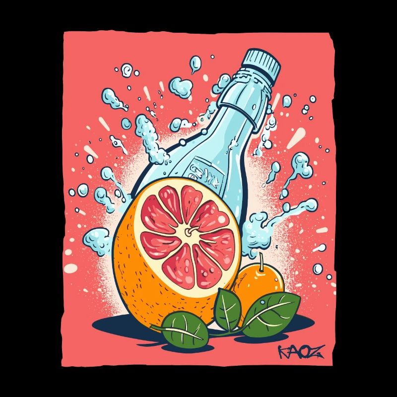 Orangen Limonade in der Flasche, so frisch!