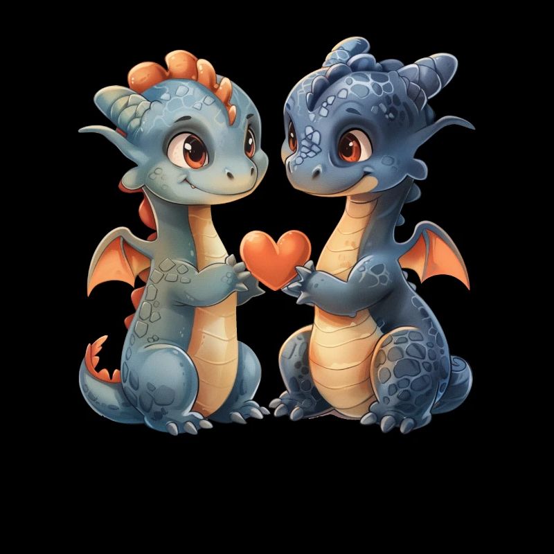 Dragon Love Saint-Valentin Mignon