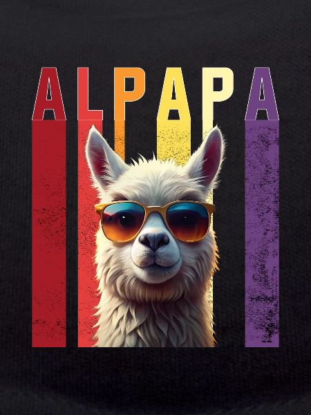 Funny alpaca parameter with sunglasses