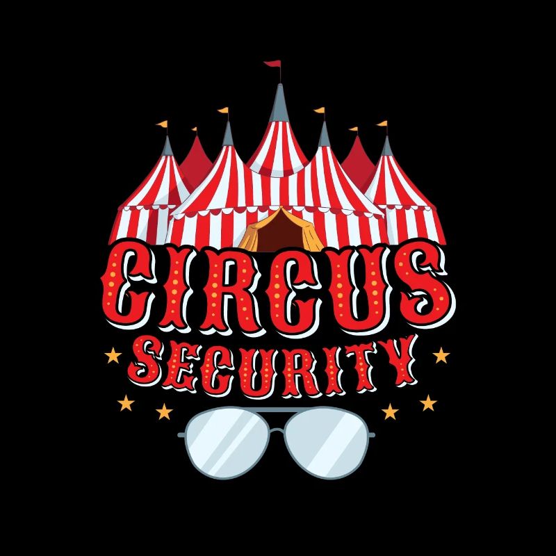 Fête costumée des numéros de sécurité de cirque