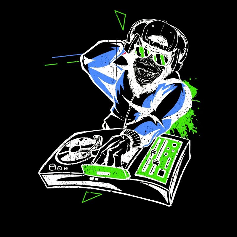 DJ Monkey Music Party Fun Sunglasses Fun Dancing C