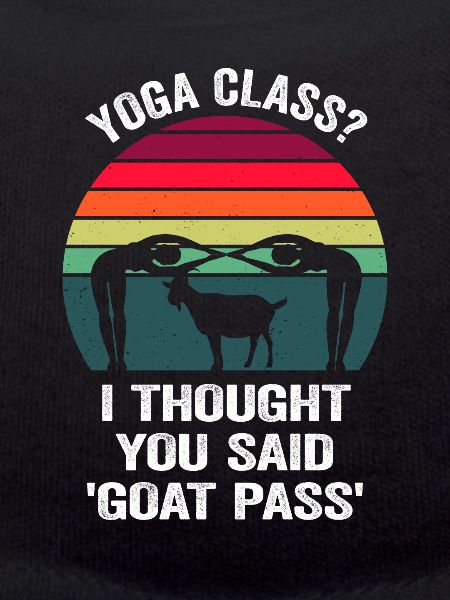 Yogastunde oder Ziegenpass