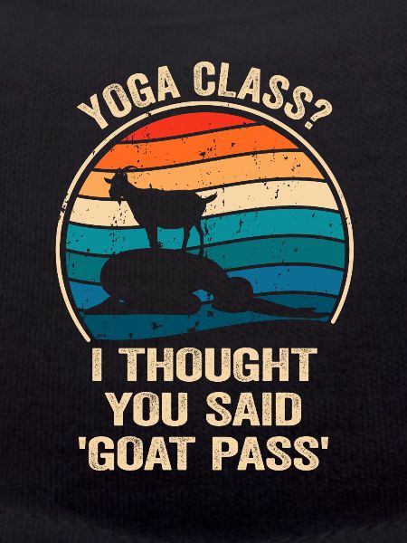 Yogastunde oder Ziegenpass