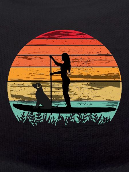 Paddleboarding with dog - Paddleboarding Tee