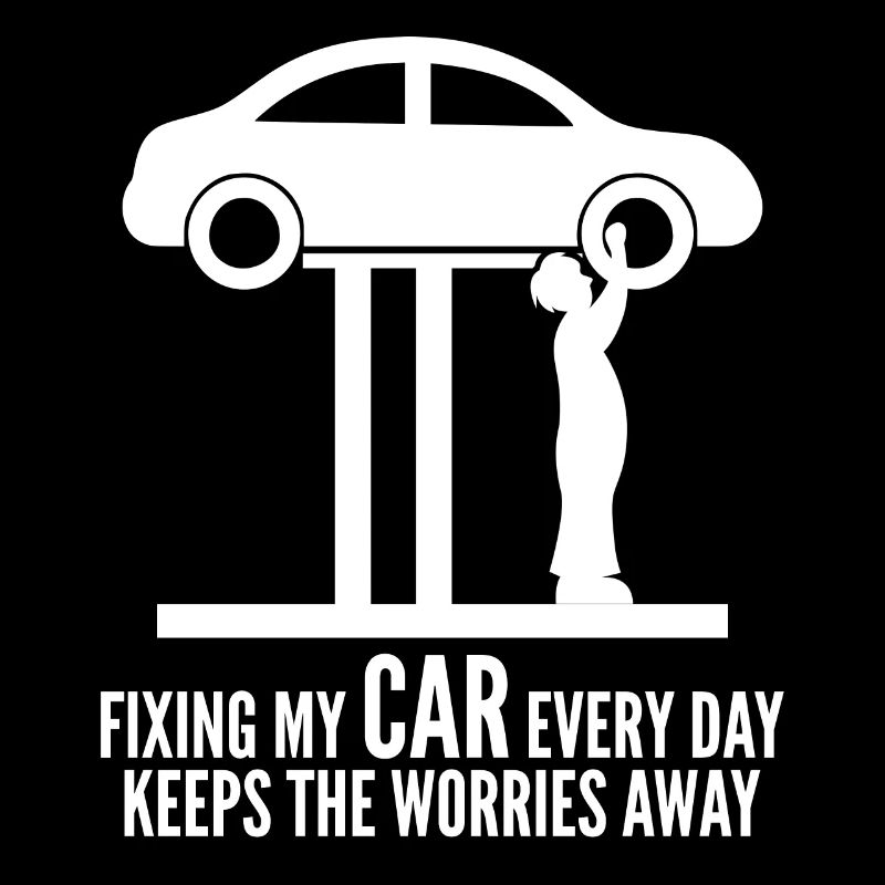 Tuning Car Guy Mechanic Engine