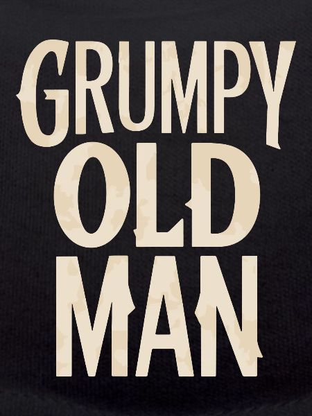 Grumpy Old Man Unverwechselbarer Stil