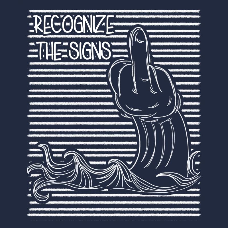 Middle Finger Wave Grumpy Misanthrope