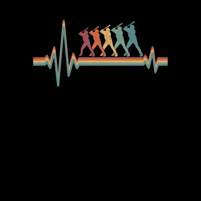 Baseball Ekg Heartbeat