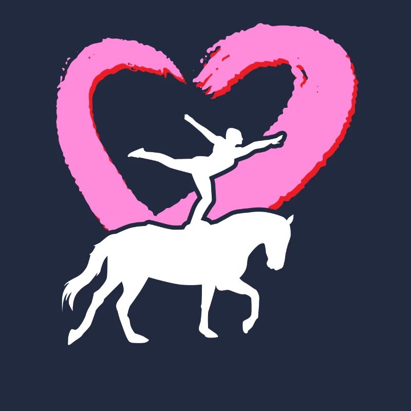 Aime le cadeau de voltige à cheval