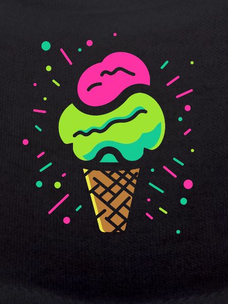 Ice cream cone comic look