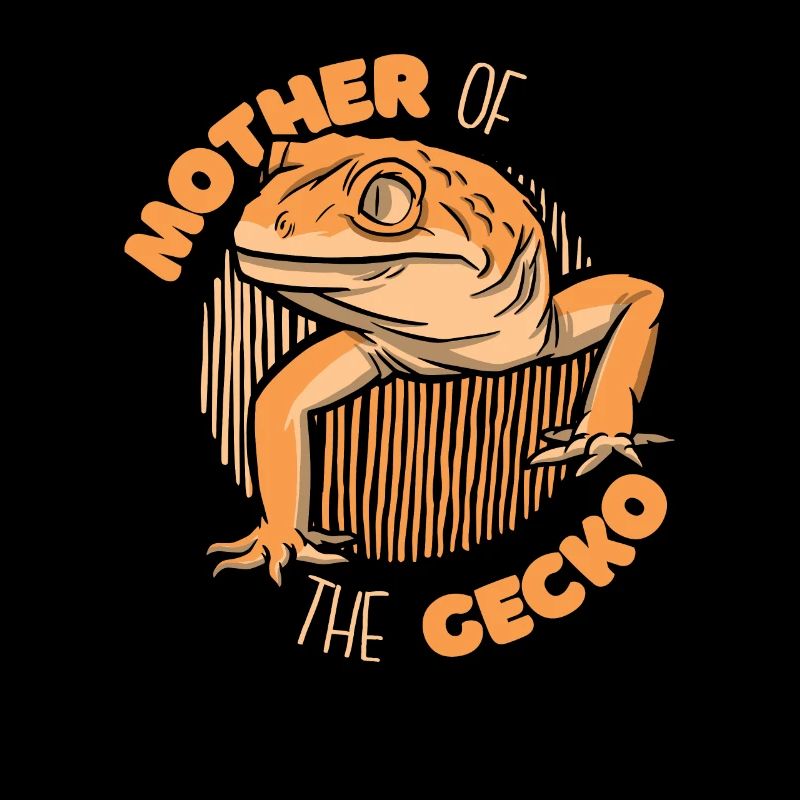 Mutter Der Gecko Eidechse Gekkota Schopfhaube