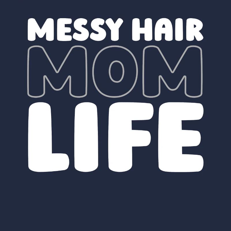 Mama Mutter Unordentliches Brötchen Mutterleben