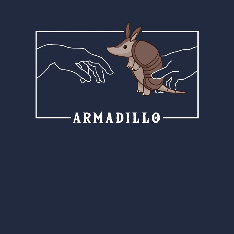 Michelangelo Création d’Adam Armadillo Rose
