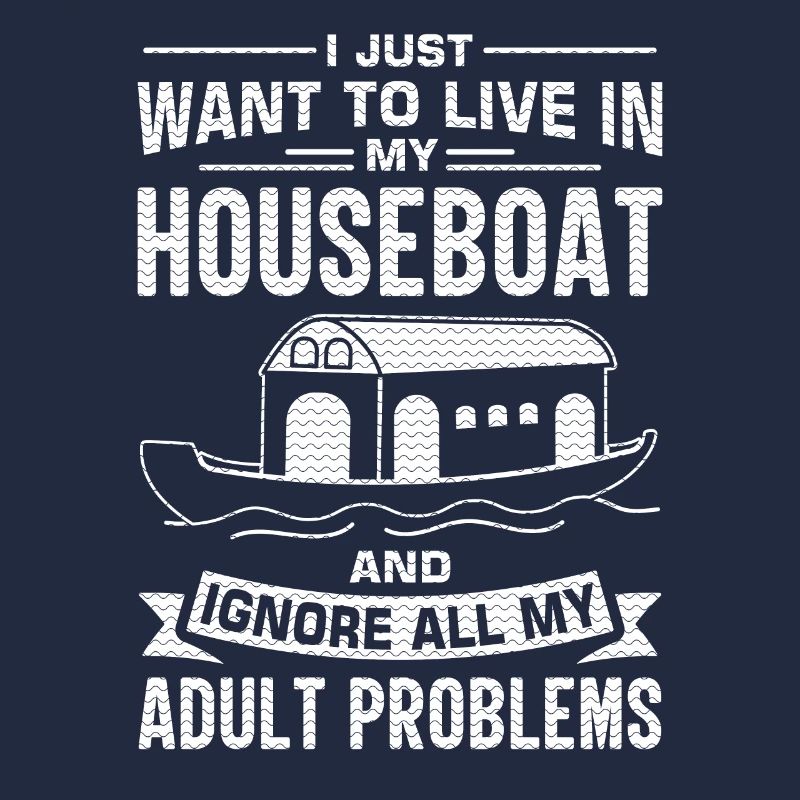 Witziger Hausboot Spruch