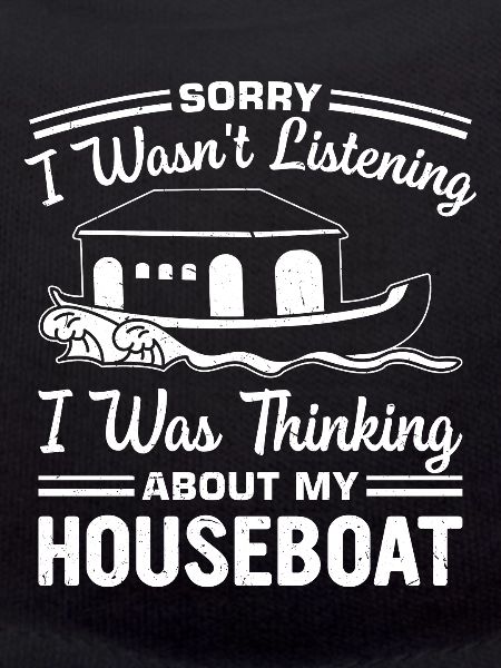Witziger Hausboot Spruch