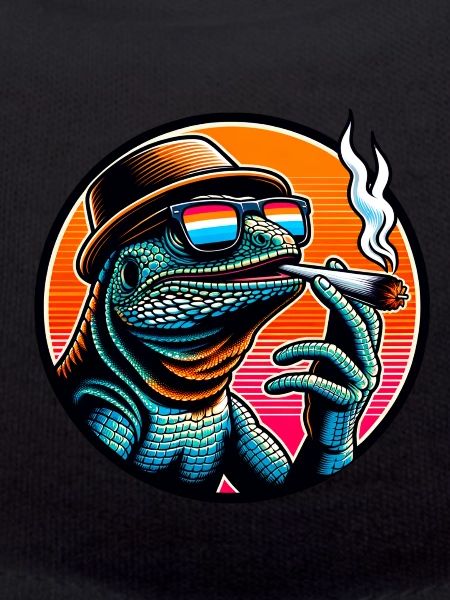 Echse Kiffen Leguan