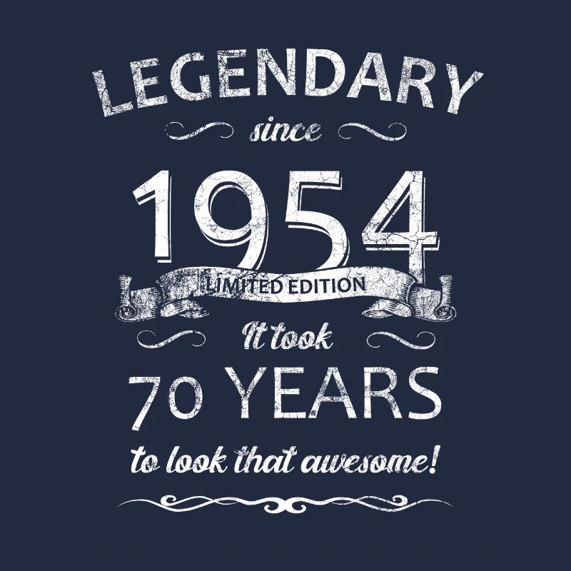 70. Geburtstag Legendär seit 1954 Retro