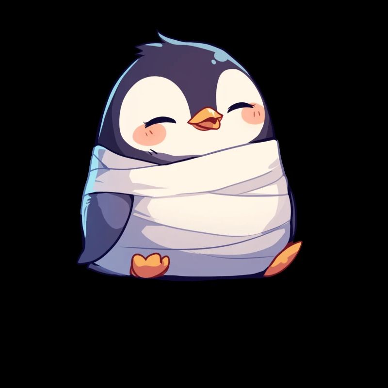 Pingouin Maman Halloween Pingouin Mignon
