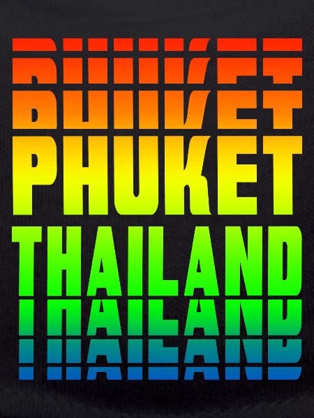 Phuket Thailand rainbow design