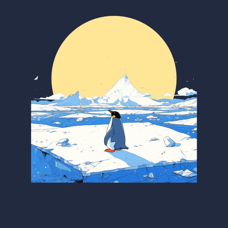 Pingouin Paysage Glacé Pingouin Mignon