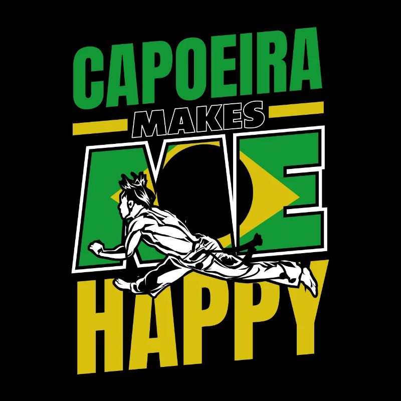 Capoeira Makes Me Happy Capoeirista Ginga Dance