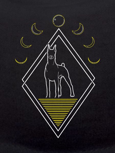 Doberman Abstract Moon Phases