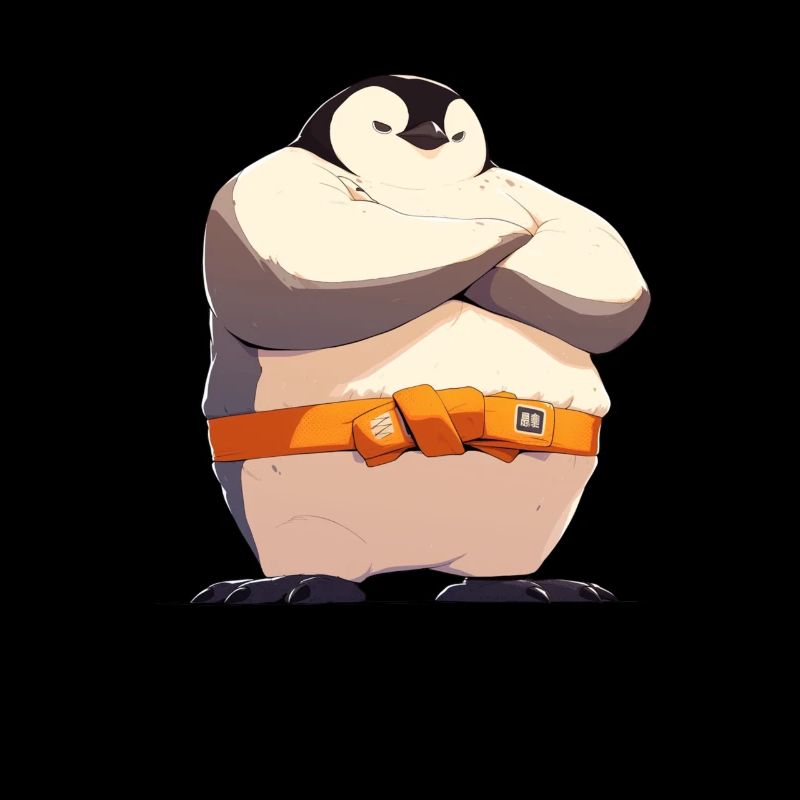 Pinguin Sumo-Ringer Japanischer Pinguin Niedlich